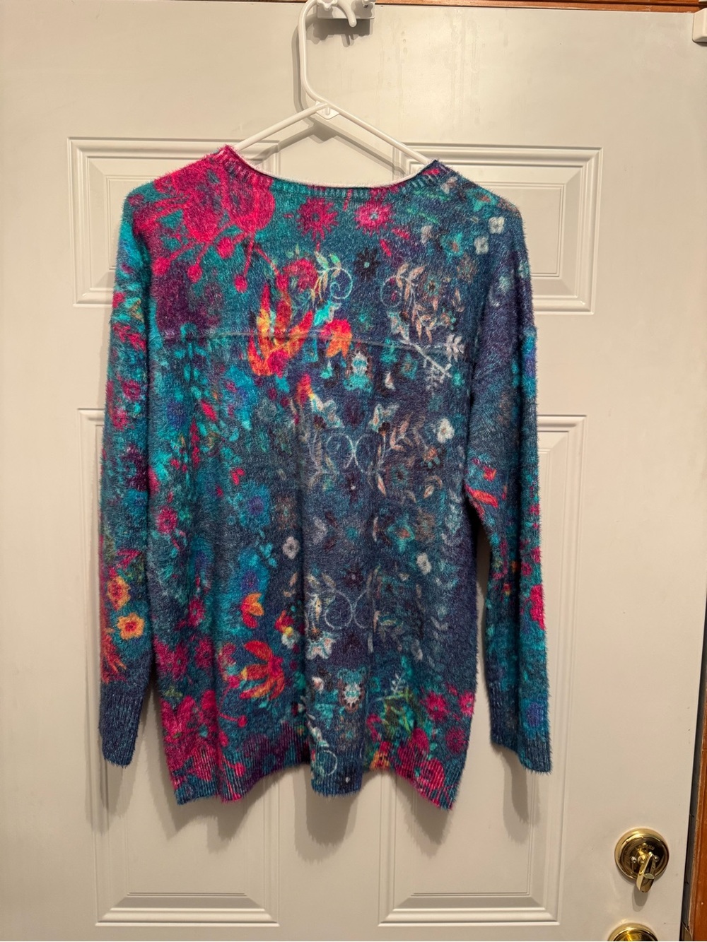 NATURAL LIFE Teal sweater cashmere-like, super soft oversized fit NWT XS - Picture 2 of 6